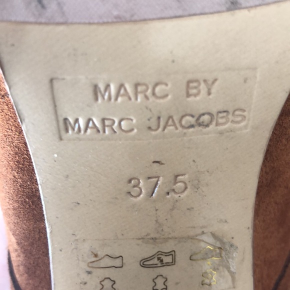 Marc by Marc Jacobs cognac suede heeled boots - Picture 5 of 5